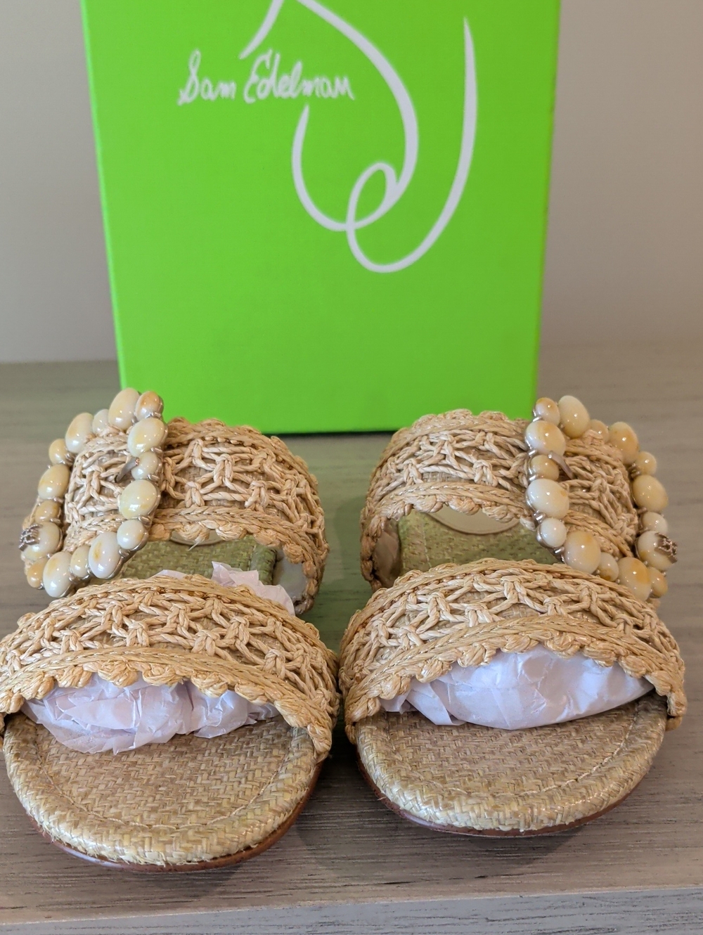 Sam Edelman NIB 6.5 Raffia Sandals - Picture 3 of 7
